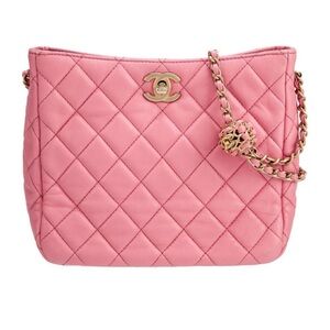 Chanel Pink Quilted Shoulder Bag